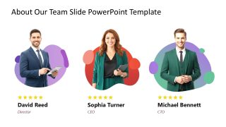 Editable About Our Team PPT Slide 