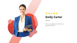 Customizable About Our Team PPT Slide 