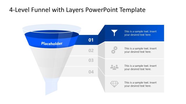 Level 1 Focus Slide – 4-Level Funnel with Layers Template
