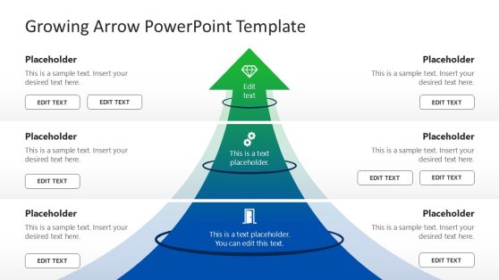 Growing Arrow Template Layout 