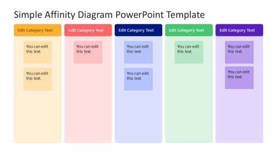 Simple Affinity Diagram Template for PowerPoint 