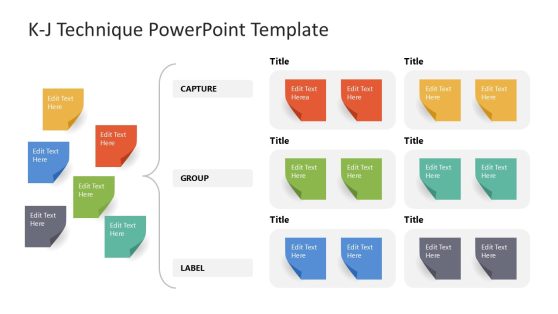 K-J Technique PPT Slide Template