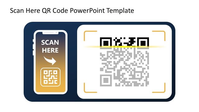 Scan Here QR Code PowerPoint Template