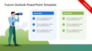 Future Outlook Template with Human Illustration 