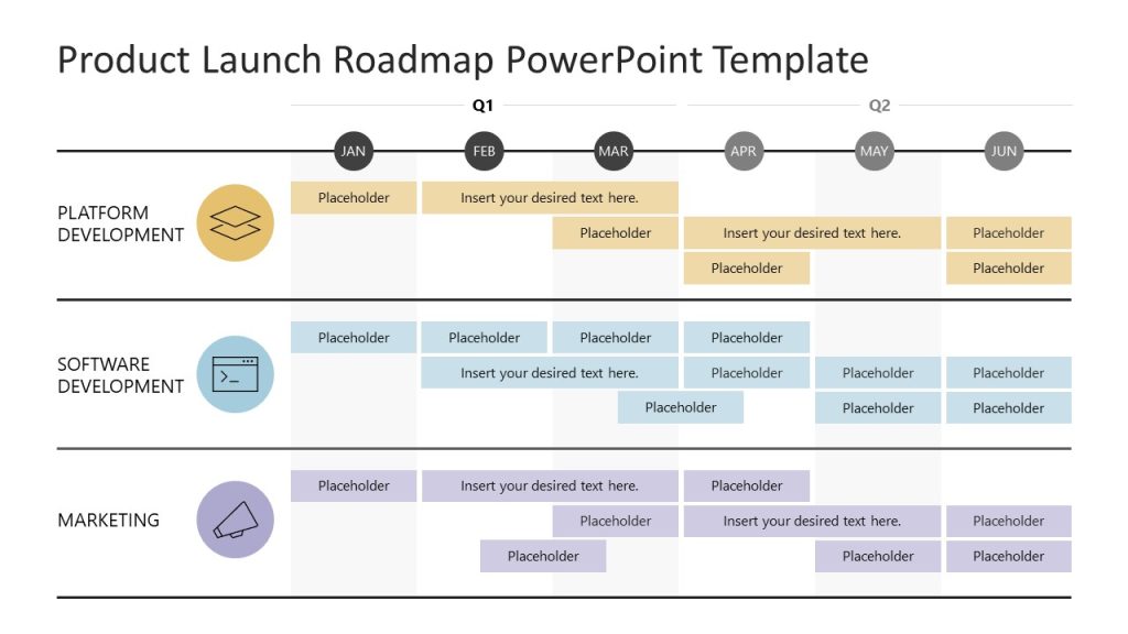 Editable Product Launch PPT Slide - SlideModel