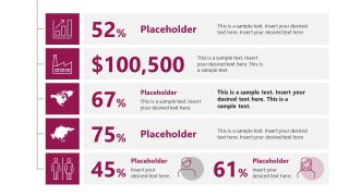 Vertical By The Numbers Slide PPT Template