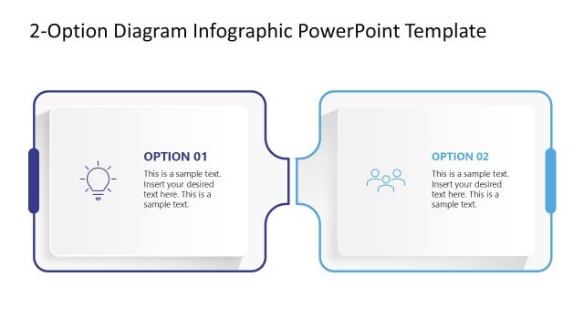 2-Option Diagram Infographic PowerPoint Template