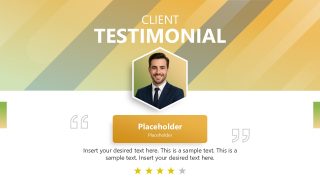 Client Testimonial PPT Slide 