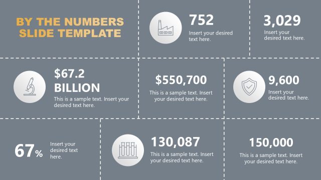 Simple By The Numbers PPT Layout Template