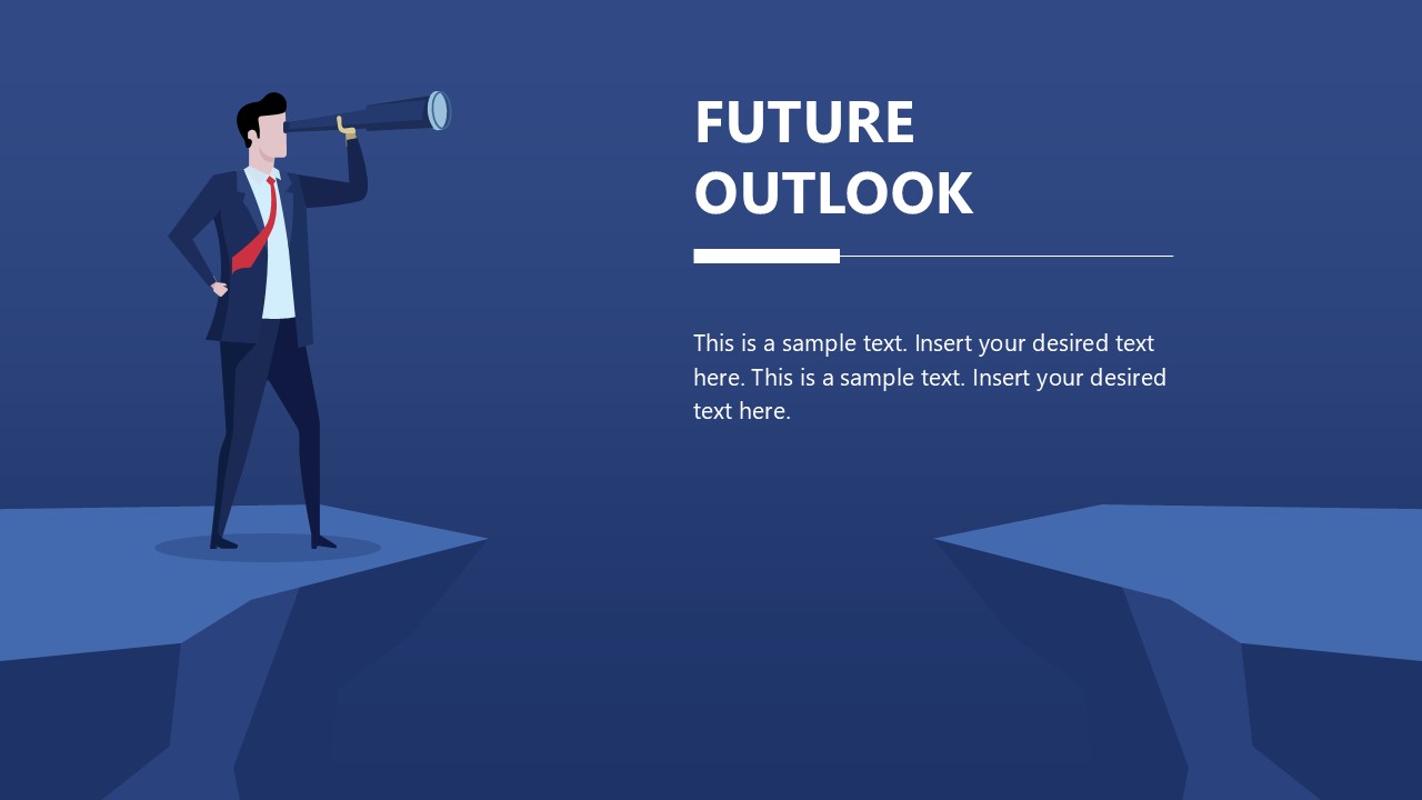 Future Outlook Infographic Presentation Slide Template
