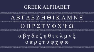 Customizable Greek Alphabet Template for Presentation 