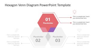 Hexagon Venn Diagram Template for PowerPoint 
