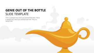 Lamp Diagram Slide - Genie Out of the Bottle Template
