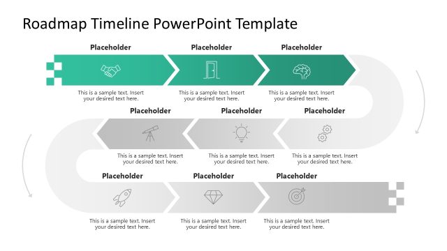 Engaging Roadmap Timeline PPT Slide Template