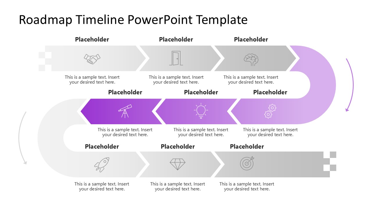 Powerpoint Timing Template Roadmap Timeline PowerPoint Template