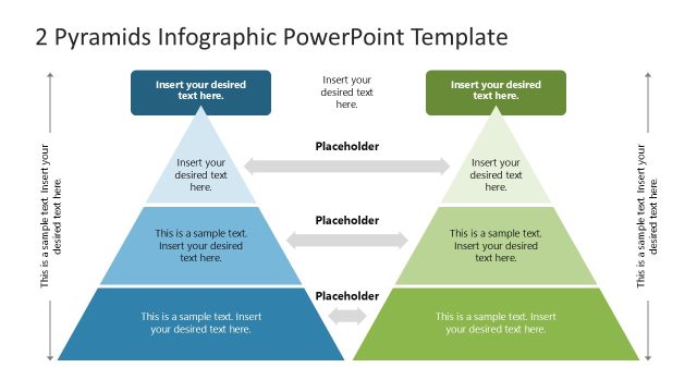 2 Pyramids Infographic PPT Template