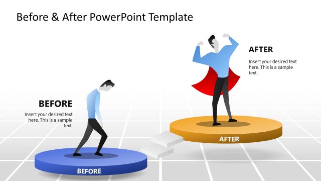 Before & After Platforms Slide PowerPoint Template