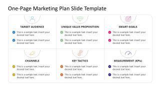 One-Page Marketing Plan Slide Infographic Template