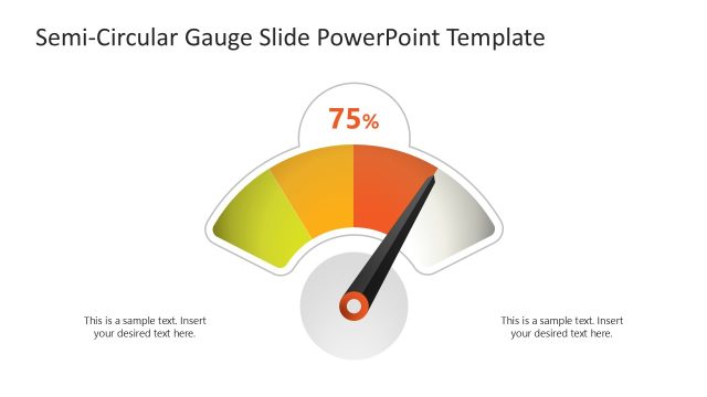 Semi-Circular Gauge Slide Template with Speedometer Diagram