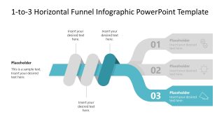 Editable 1-to-3 Horizontal Interlaced Funnel Layout 