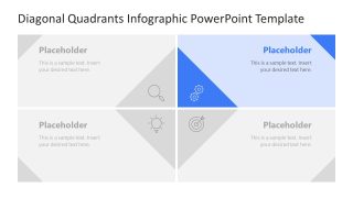 Diagonal Quadrants PPT Template for Presentation 