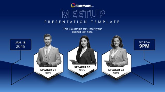Editable Meetup PowerPoint Template