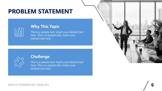 Discussion of Problem Statement In Meetup Template