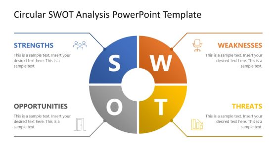 Circular SWOT Analysis Presentation Template