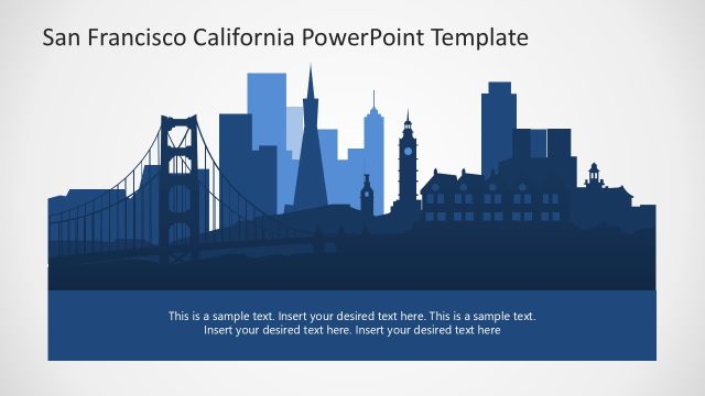 San Francisco California Presentation Diagram Template