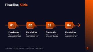 Dark Company Presentation Template Slide 
