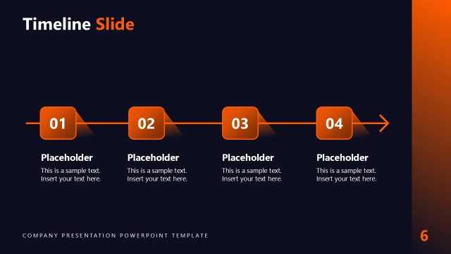 Editable Multistep Timeline Diagram Slide – Company Profile PPT Template