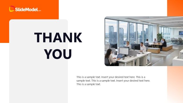 Thank You Slide for PowerPoint – Light Company Overview Template