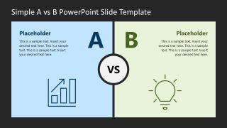 Editable Simple A vs B Presentation Layout 