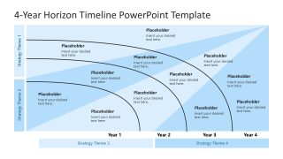 4-Year Horizon Timeline Presentation Slide Template