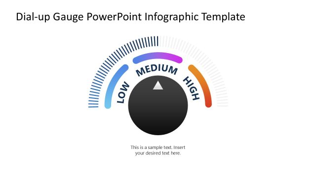 Customizable Dial-up Gauge Infographic PPT Template