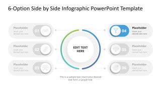 6-Option Side by Side Infographic Layout with Modern Design 