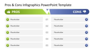 Pros & Cons Infographic Template Slide 