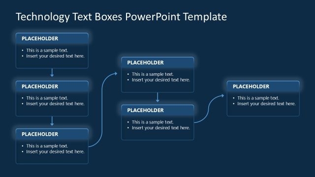 Technology Text Boxes PowerPoint Template