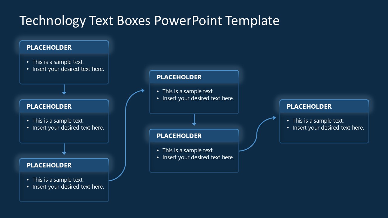 Technology Text Boxes Template for PowerPoint 