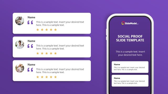 Social Proof Slide with Review Snippets