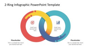 Editable 2-Ring Infographic PowerPoint Slide 