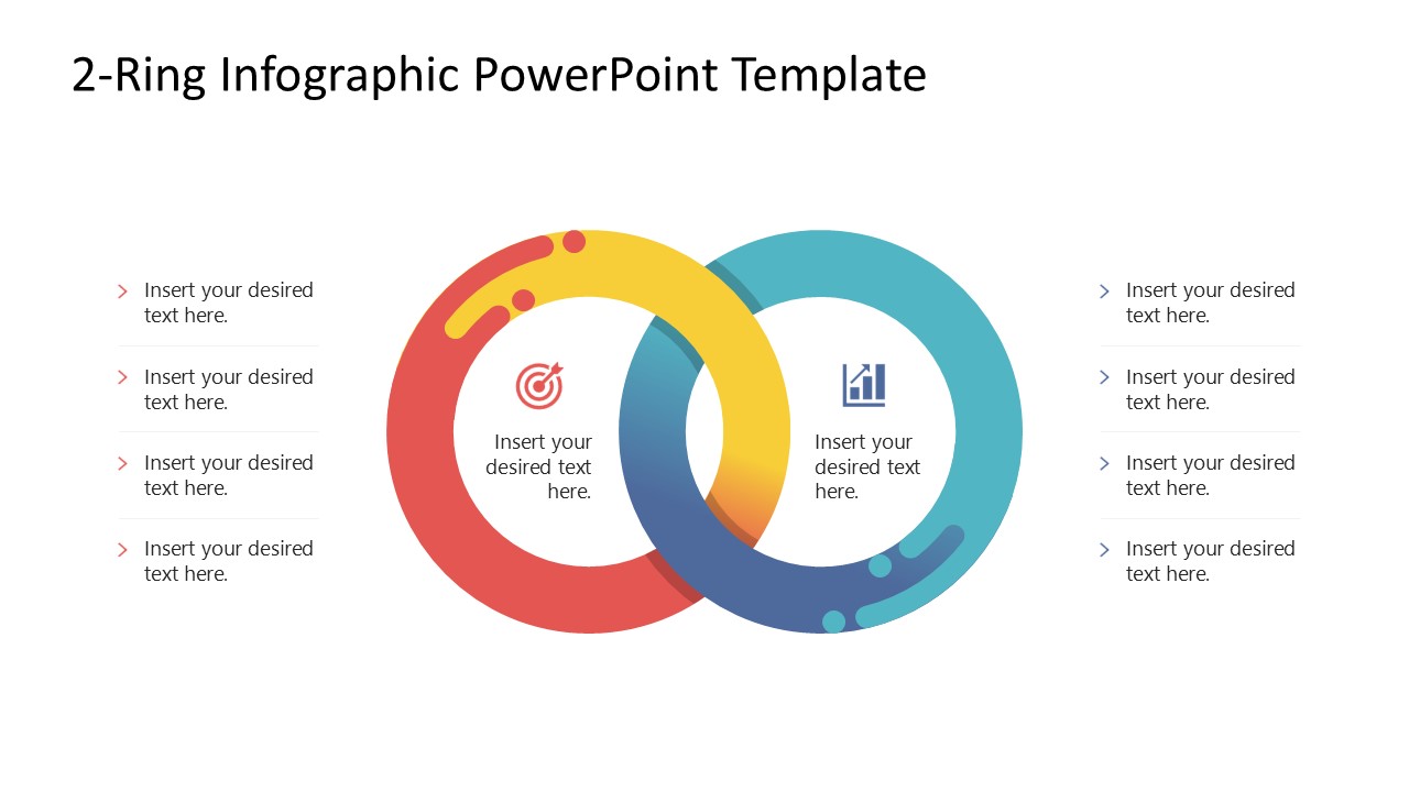 Slide Rings Powerpoint 2-Ring Infographic PowerPoint Template