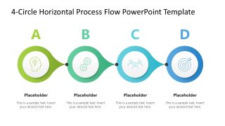 Four Step Circular Shapes Process Diagram