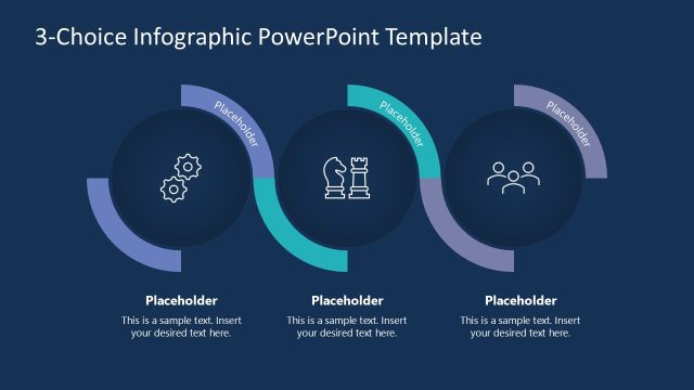 Customizable 3-Choice Infographic PPT Slide