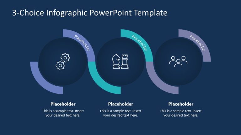 Customizable 3-Choice Infographic PPT Slide - SlideModel
