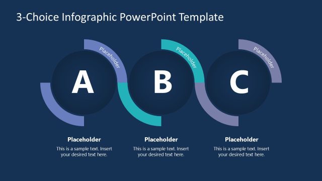 Editable 3-Choice Infographic Template Slide