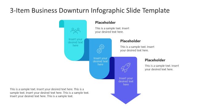 3-Item Business Downturn PPT Slide