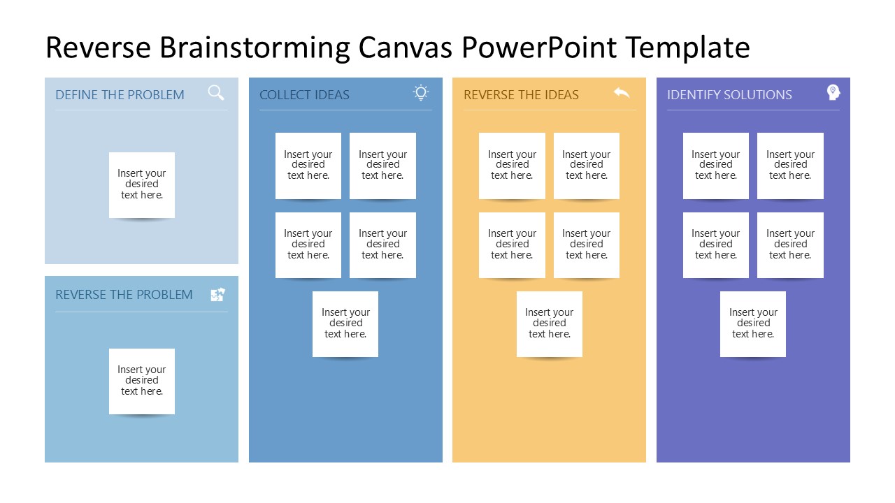 Reverse Brainstorming Slide Template