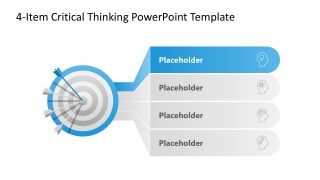 Customizable 4-Item Critical Thinking PPT Template
