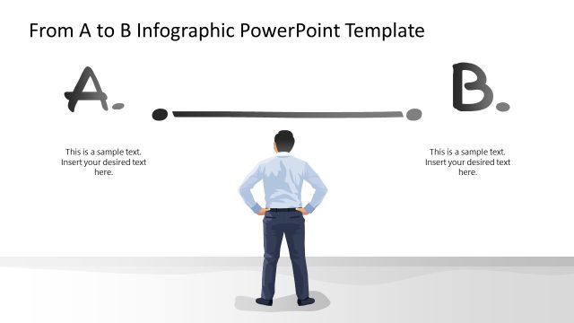 Editable From A to B Infographic Slide